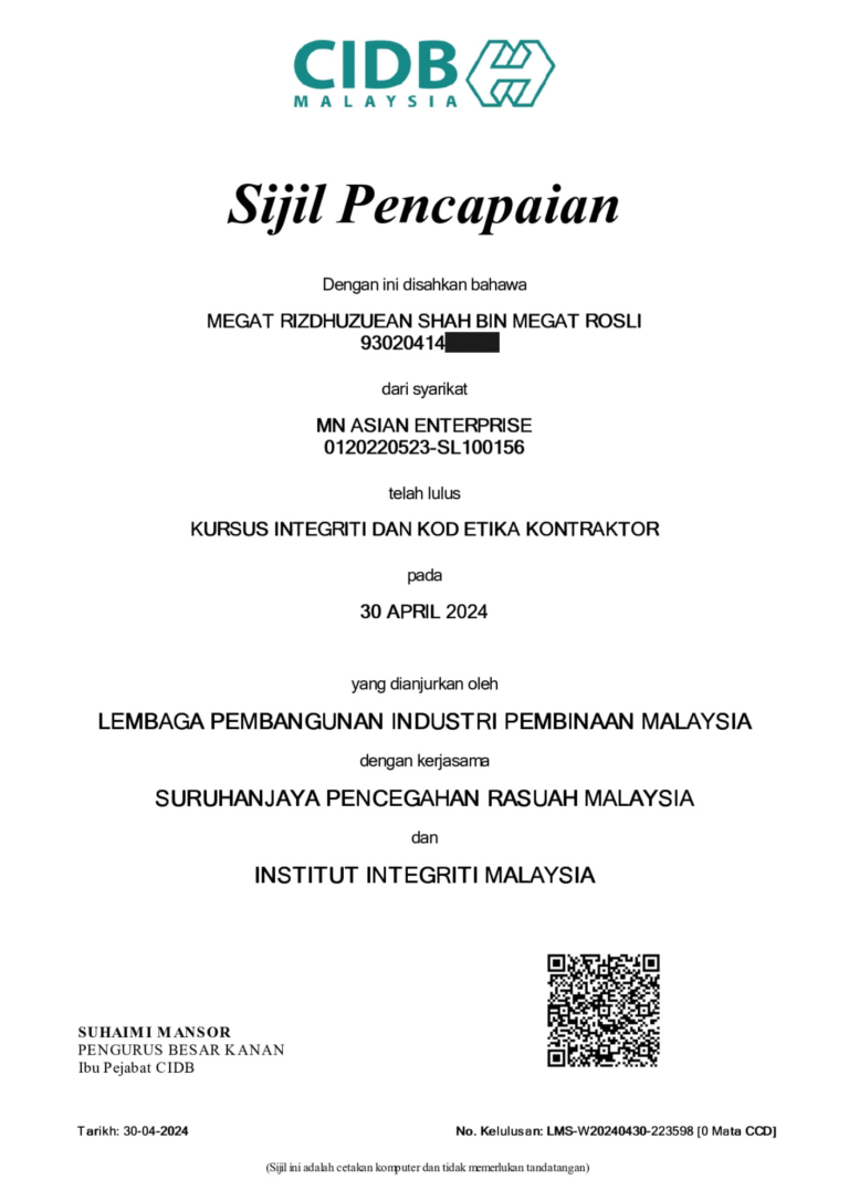 Sijil MNENT 01